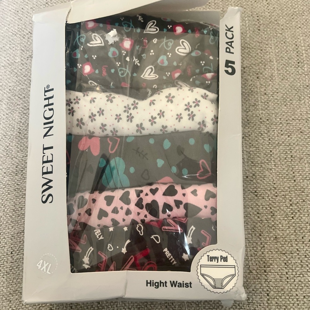 Women's High Waist Panties 5-Pack - Multicolor